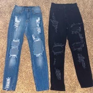 Shophopes X Ashlyn ripped Jean bundle